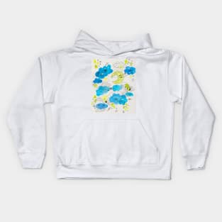 Moon, stars and eyes Kids Hoodie